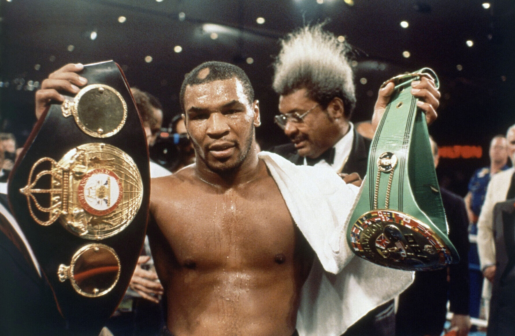 1987: Mike Tyson adds WBA heavyweight crown to his WBC heavyweight crown